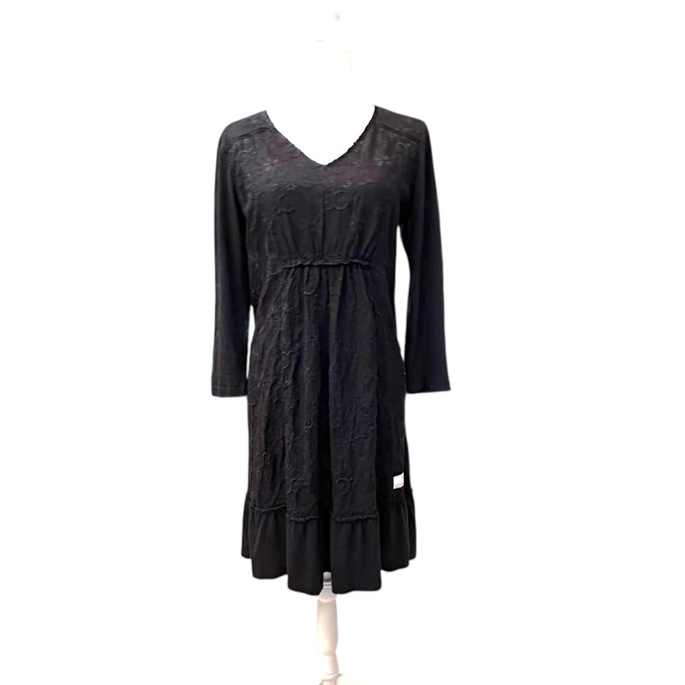 Odd Molly 786 Dream Embroidered KneeLength Dress Sz 2 (Med) Whimsigoth Dark Boho